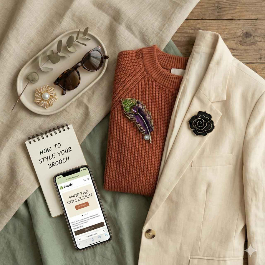 How to Style a Brooch in 2026: 10 Modern, Luxury Ways to Wear It - Petit Détail - Buy Brooches Lebanon