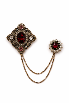 Chatelaine collection – Vintage-Style Filigree Chatelaine Brooch at Petit Détail Lebanon