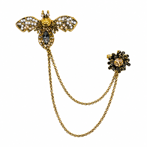 Golden Bee Chatelaine Brooch Petit Détail Lebanon