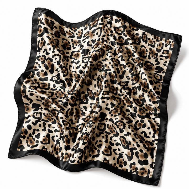 Leopard Print Square Scarf Petit Détail Lebanon