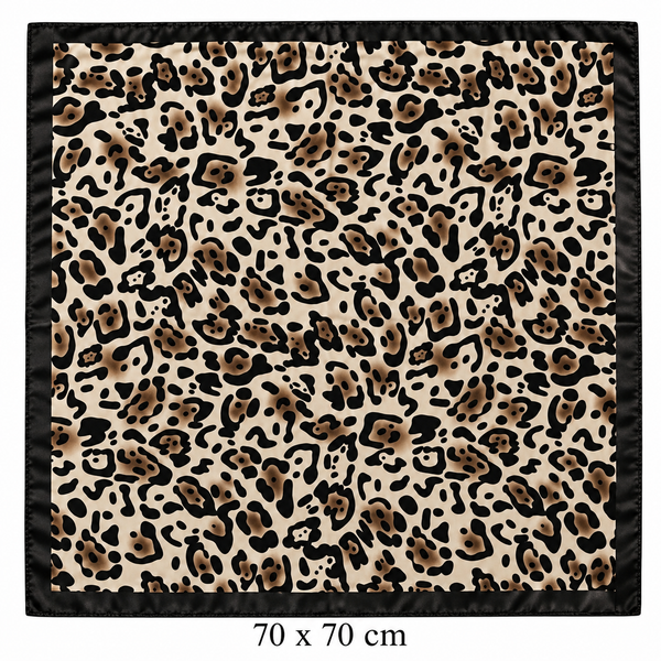 Leopard Print Square Scarf Petit Détail Lebanon