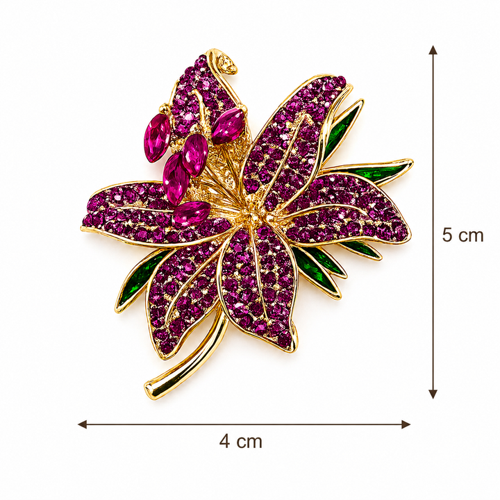 Lily Crystal Brooch Petit Détail Lebanon