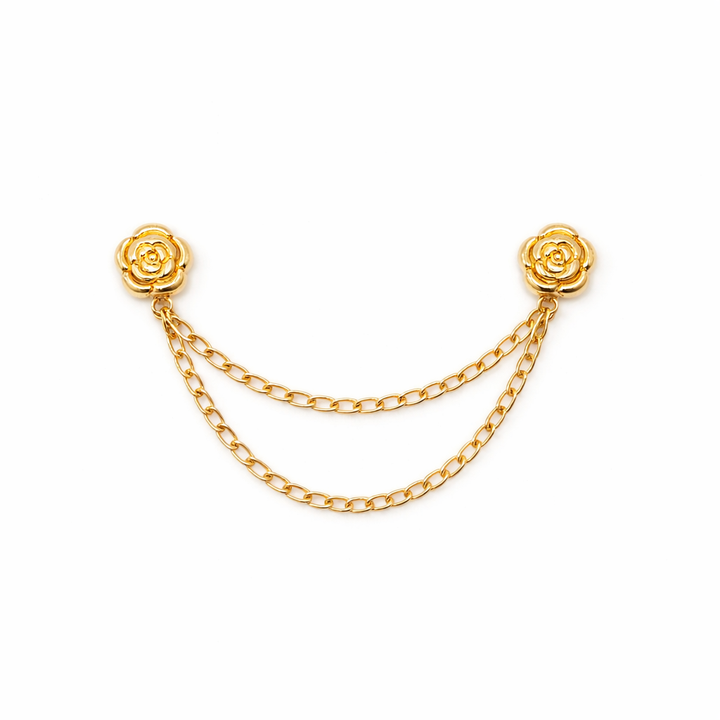 Gold Rose Magnetic Fabric Clip Default Title Petit Détail Lebanon