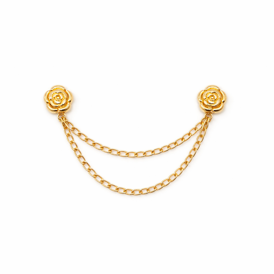 Gold Rose Magnetic Fabric Clip Default Title Petit Détail Lebanon