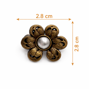 Pearl Flower Waist Buckle Bronze Petit Détail Lebanon