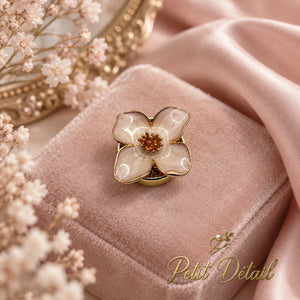 Blush Pink Flower Button Cover Petit Détail Lebanon