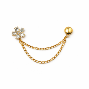 Crystal Flower Magnetic Sleeve Clip Default Title Petit Détail Lebanon