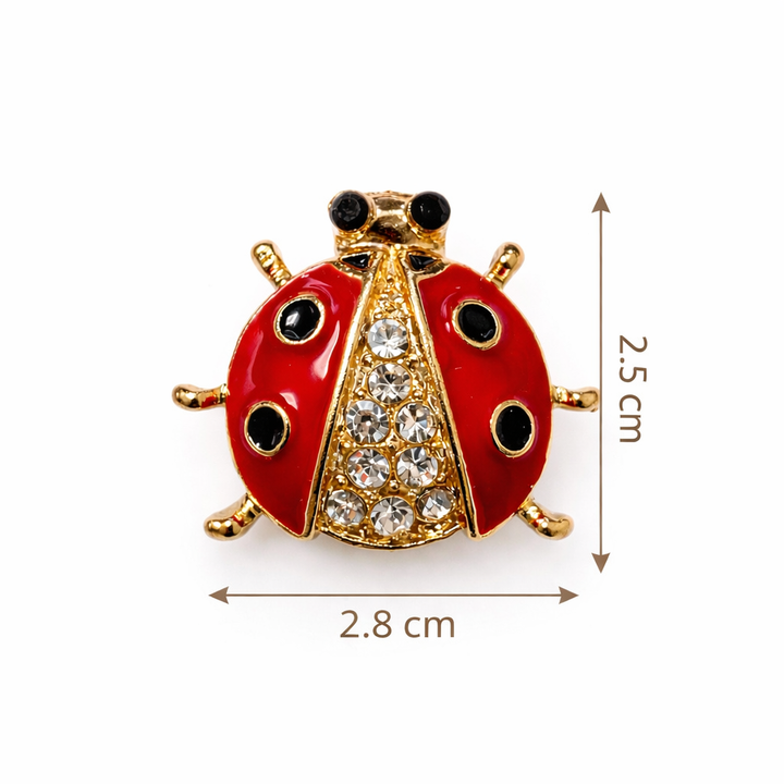 Ladybug Crystal Brooch Petit Détail Lebanon