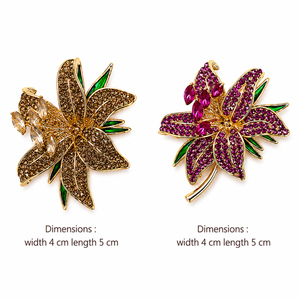 Lily Crystal Brooch Petit Détail Lebanon
