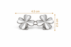 Clover Waist Buckle Silver Petit Détail Lebanon