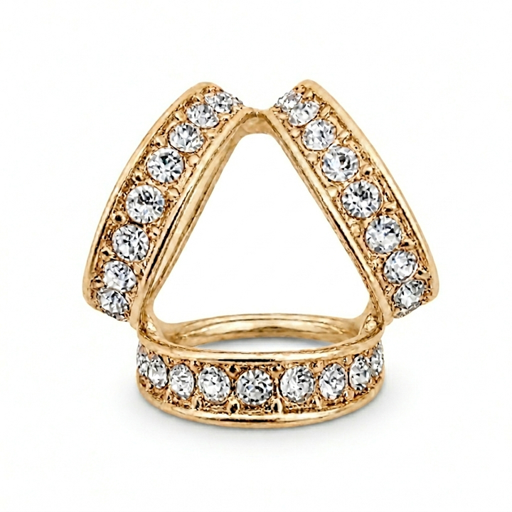 Crystal Chevron Scarf Ring Petit Détail Lebanon