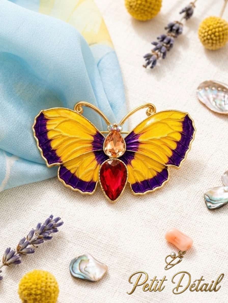 Sunset Butterfly Brooch Petit Détail Lebanon