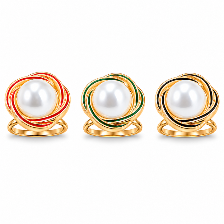 Pearl Accent Scarf Ring Petit Détail Lebanon