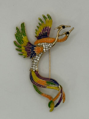Phoenix in Flight Brooch – detail view | Petit Détail