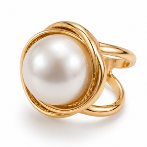 Classic Pearl Scarf Ring Big Petit Détail Lebanon