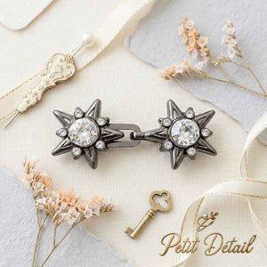 Star Rhinestone Waist Adjusters – Gold & Dark Silver Petit Détail Lebanon