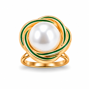Pearl Accent Scarf Ring Petit Détail Lebanon