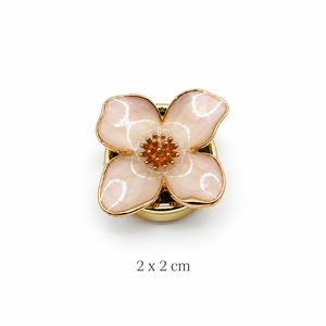Blush Pink Flower Button Cover Petit Détail Lebanon