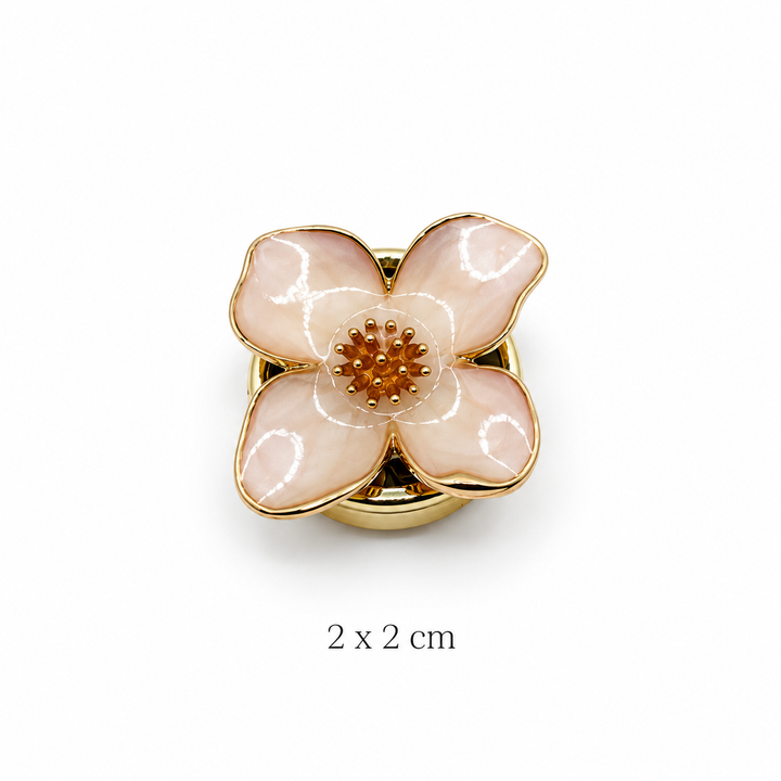 Blush Pink Flower Button Cover Petit Détail Lebanon