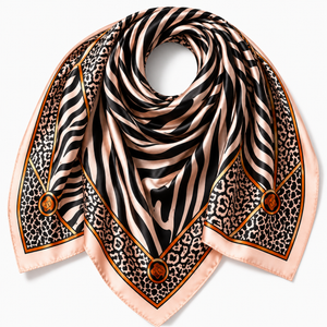 Zebra Print Square Scarf Petit Détail Lebanon