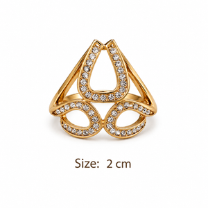 Crystal Bow Scarf Ring Petit Détail Lebanon
