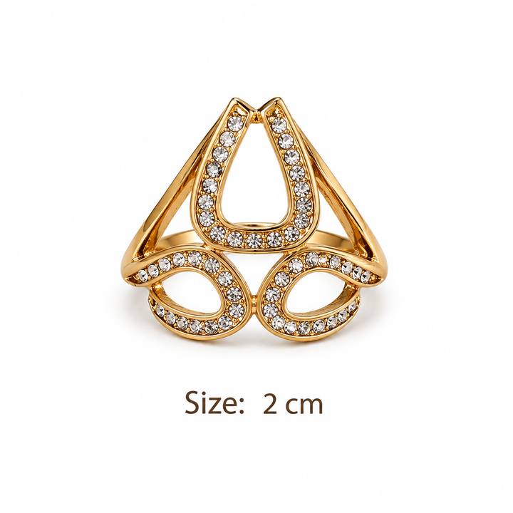 Crystal Bow Scarf Ring Petit Détail Lebanon