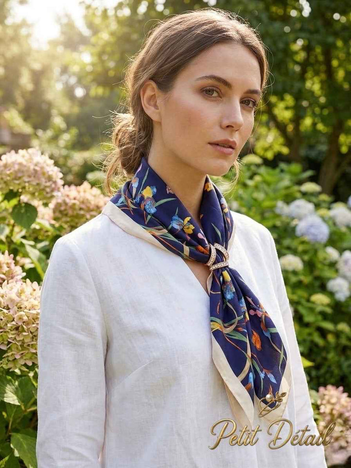 Crystal Chevron Scarf Ring Petit Détail Lebanon