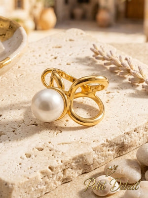 Pearl Knot Scarf Ring Petit Détail Lebanon