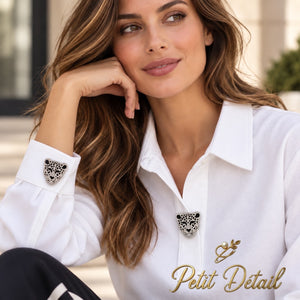 Silver Leopard Button Cover Petit Détail Lebanon