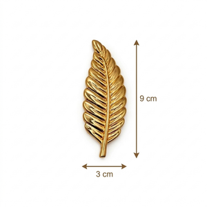 Abstract Gold Leaf Brooch Default Title Petit Détail Lebanon