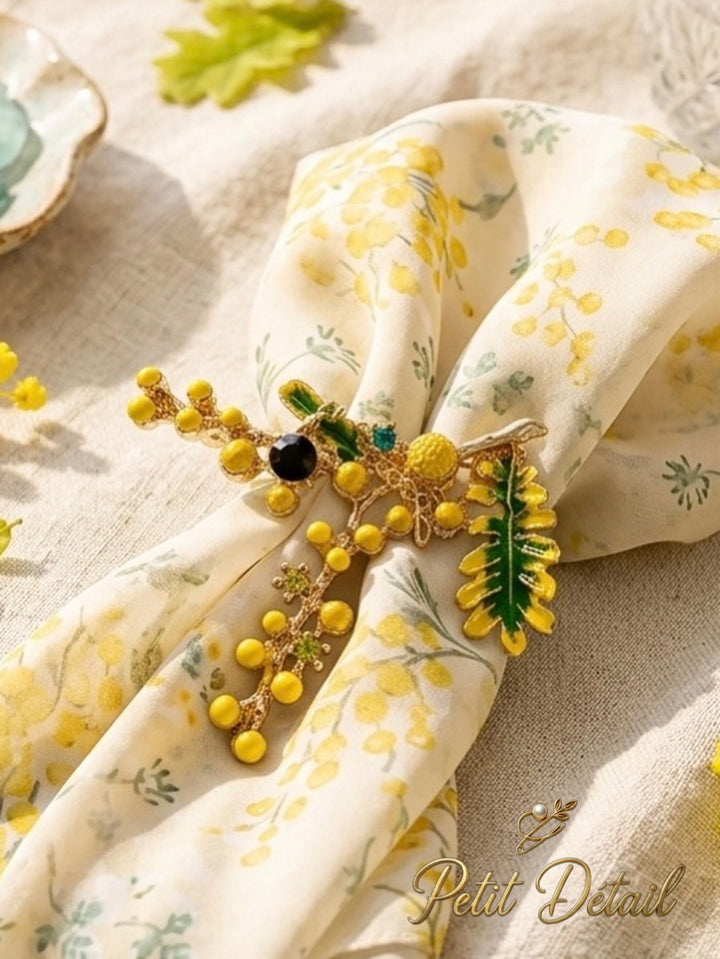 Yellow Berry Branch Brooch Petit Détail Lebanon