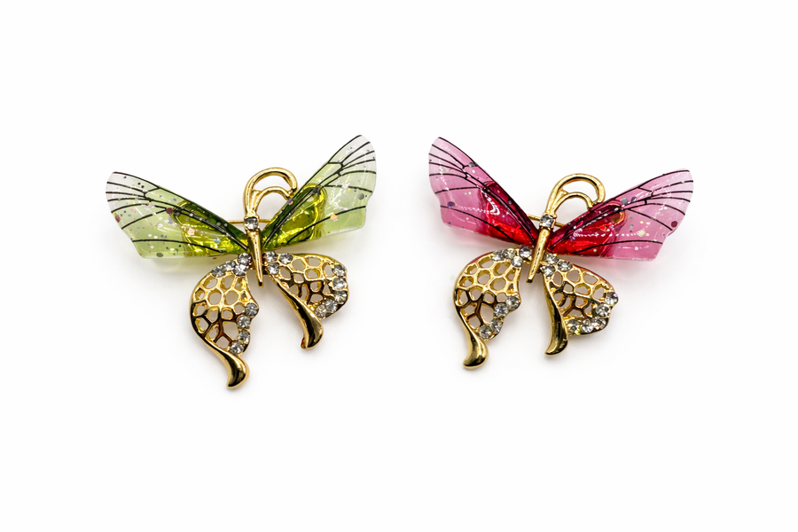Whimsical Fairy Wing Butterfly Brooch
