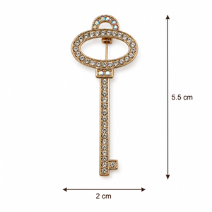 Crystal Key Brooch Petit Détail Lebanon