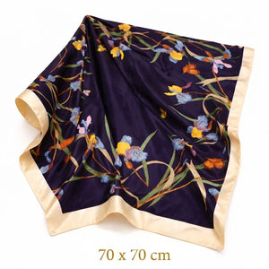 Midnight Floral Square Scarf Petit Détail Lebanon