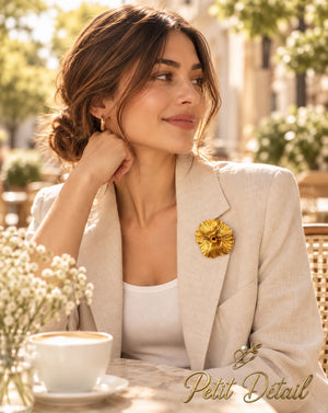 Golden Eye Statement Brooch
