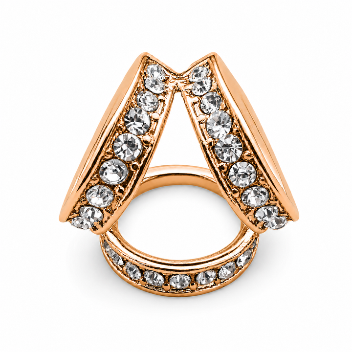 Crystal Chevron Scarf Ring Petit Détail Lebanon
