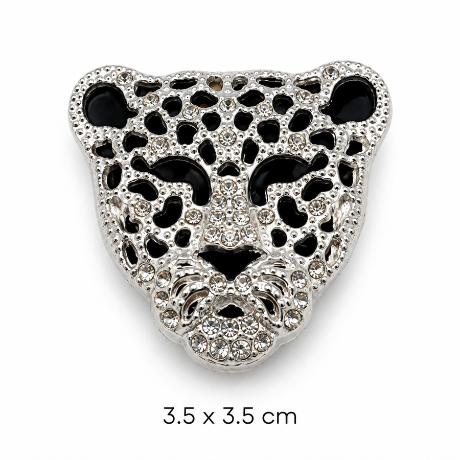 Silver Leopard Button Cover Petit Détail Lebanon