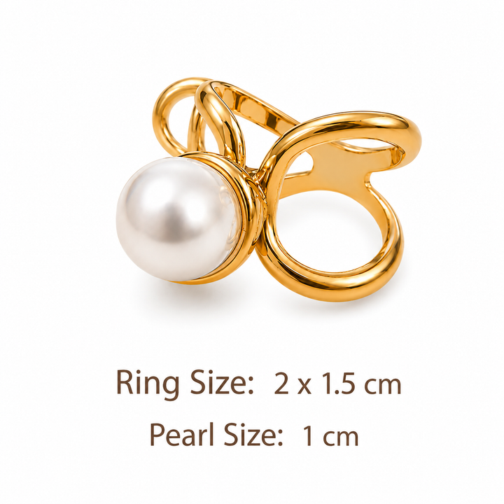 Pearl Knot Scarf Ring Petit Détail Lebanon