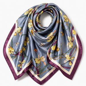 Iris Bloom Square Scarf Petit Détail Lebanon