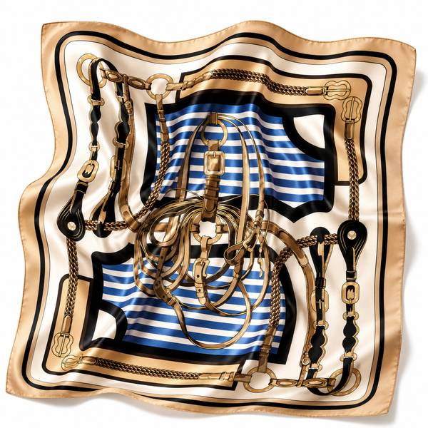 Classic Equestrian Square Scarf Petit Détail Lebanon