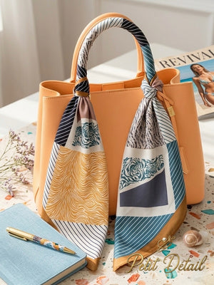 Elegant Patchwork Square Scarf Petit Détail Lebanon
