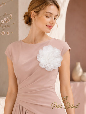 Handmade Ivory Organza Couture Flower – 15 cm | Made in Lebanon | Petit Détail