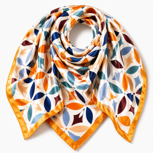 Sunset Geometric Square Scarf Petit Détail Lebanon