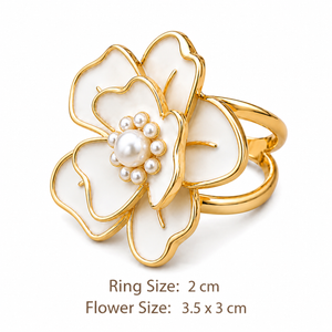 Pearl Bloom Scarf Ring Petit Détail Lebanon