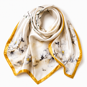 Magnolia Landscape Square Scarf Petit Détail Lebanon