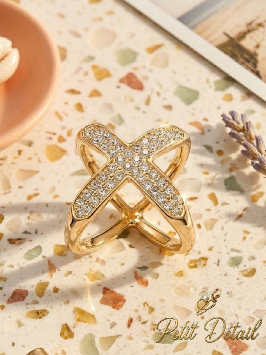 Crystal X Scarf Ring Petit Détail Lebanon