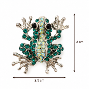 Emerald Frog Brooch Petit Détail Lebanon