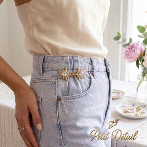 Star Rhinestone Waist Adjusters – Gold & Dark Silver Petit Détail Lebanon