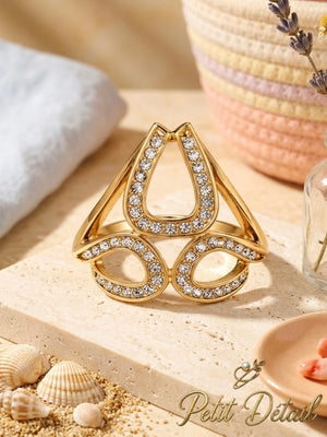 Crystal Bow Scarf Ring Petit Détail Lebanon