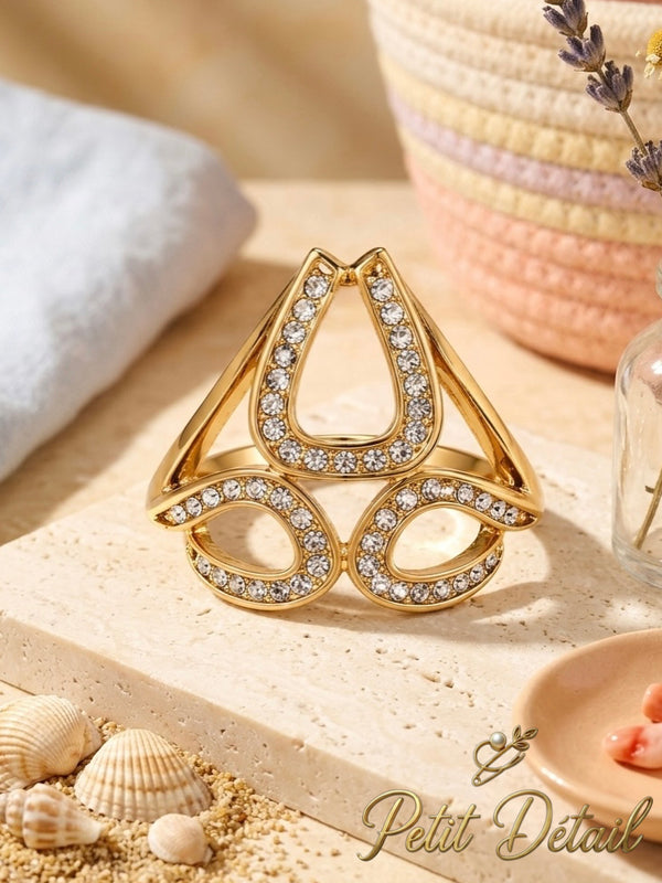 Crystal Bow Scarf Ring Petit Détail Lebanon